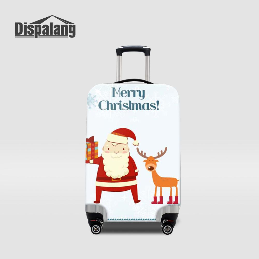 Waterproof Suitcase Cover Protector - Weihnachtsmann-Kofferhülle, Wasserdichter Elastischer Kofferschutz für Reisen,