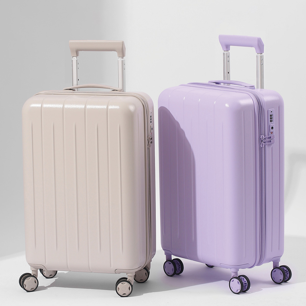 Spinner Wheel Rolling Suitcase 20 Inch - 20-Zoll-PC-Hartschalenkoffer mit TSA-Schloss, Handgepäckkoffer, leicht, mit