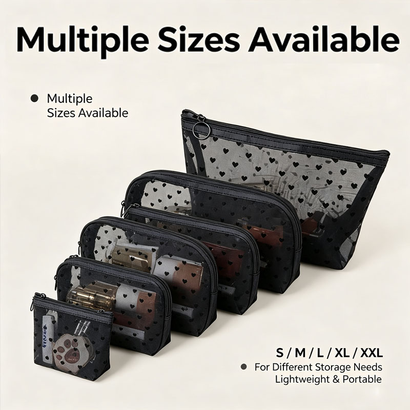 Cosmetic Bags - Toilettentaschen, Damen-Mesh-Beutel, Make-up-Beutel, kleine Mini-Kosmetiktasche für