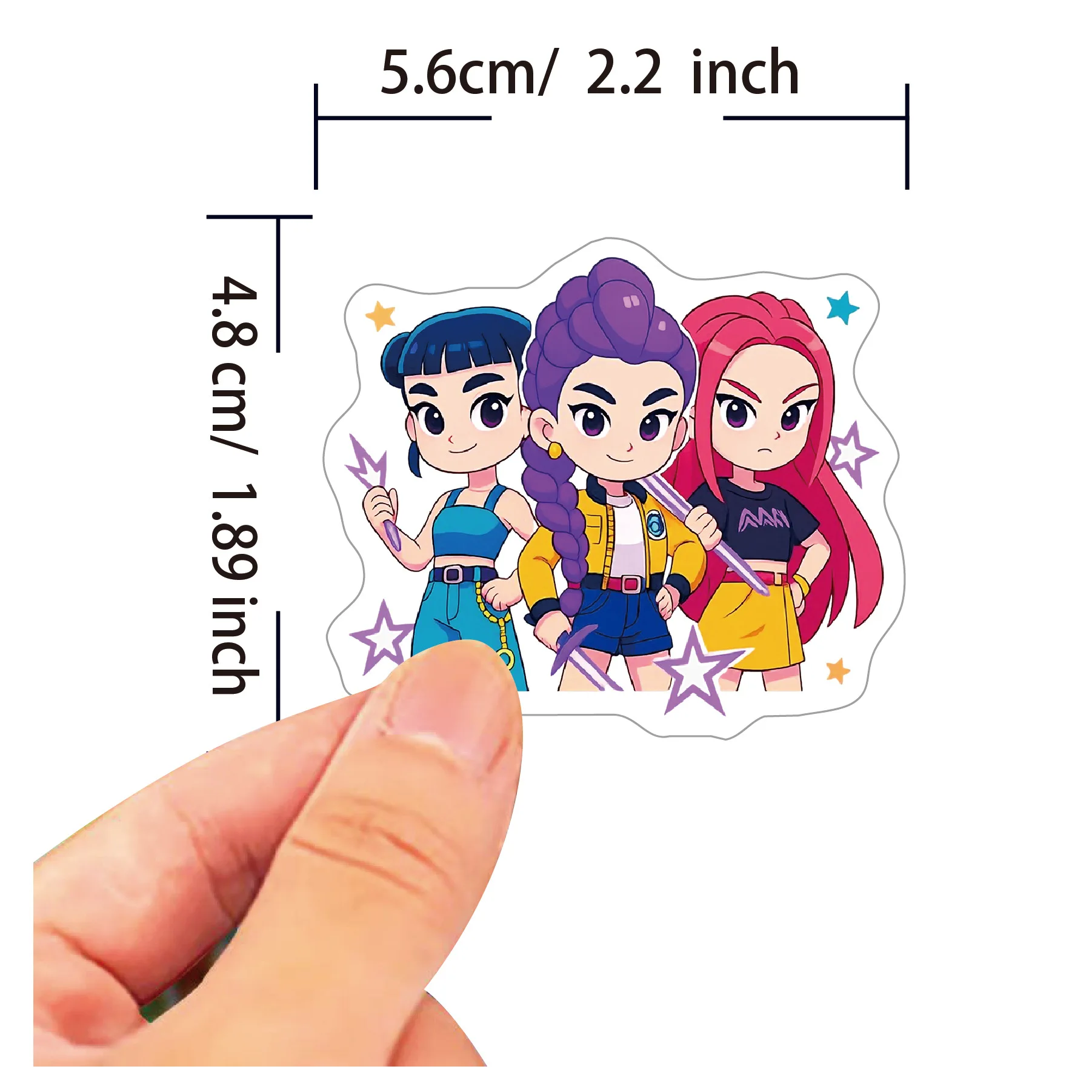 60 Stück Anime-Mädchen-Aufkleb – Luggage Bewertung und Preis