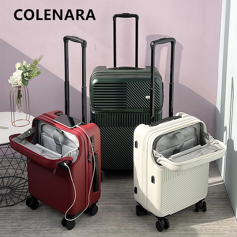 COLENARA Ladekoffer mit Frontö – Front Opening Laptop Luggage 24 Inch Bewertung und Preis