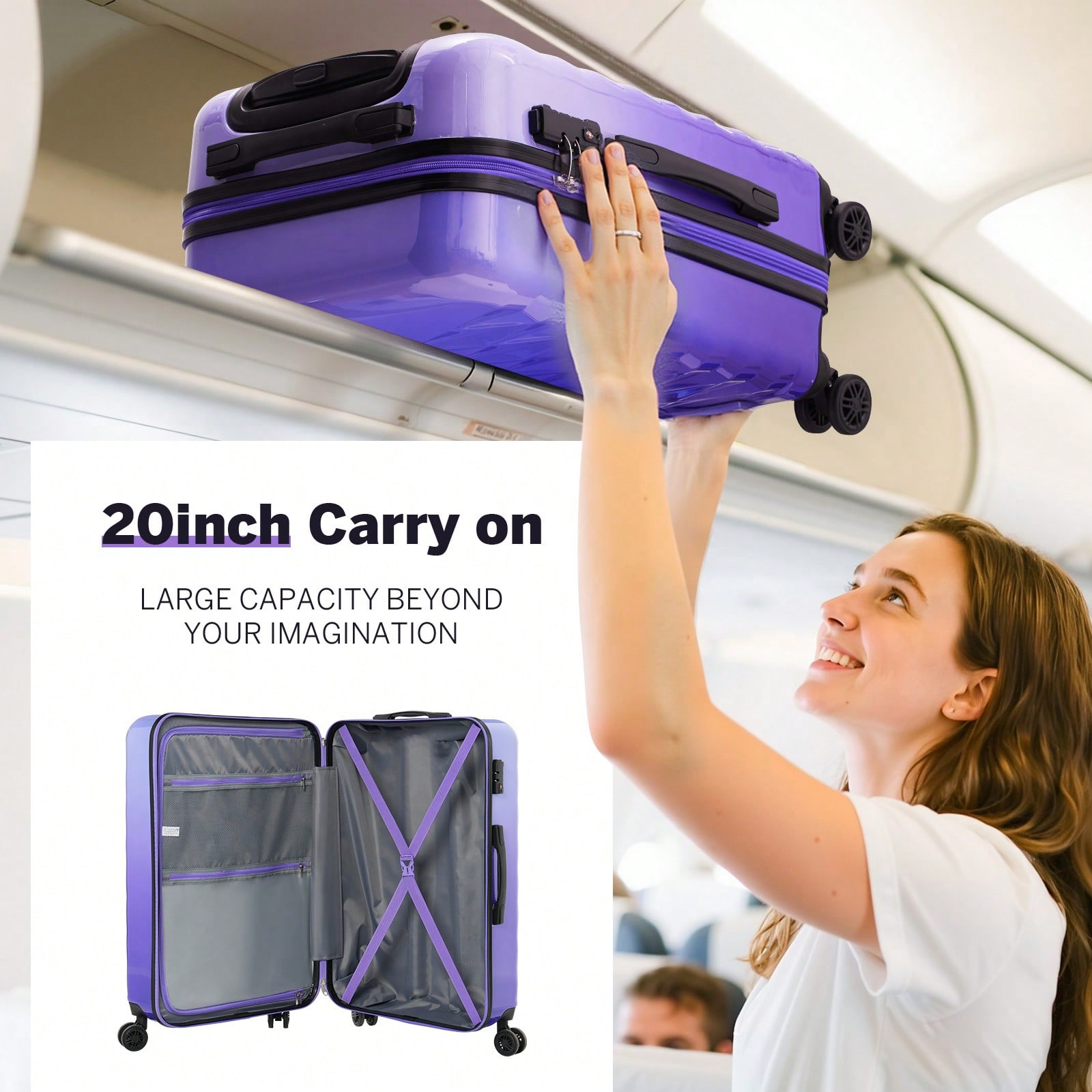 20/28 Zoll Hartschalen-Koffers – Spinner Wheel Rolling Suitcase 20 Inch Bewertung und Preis