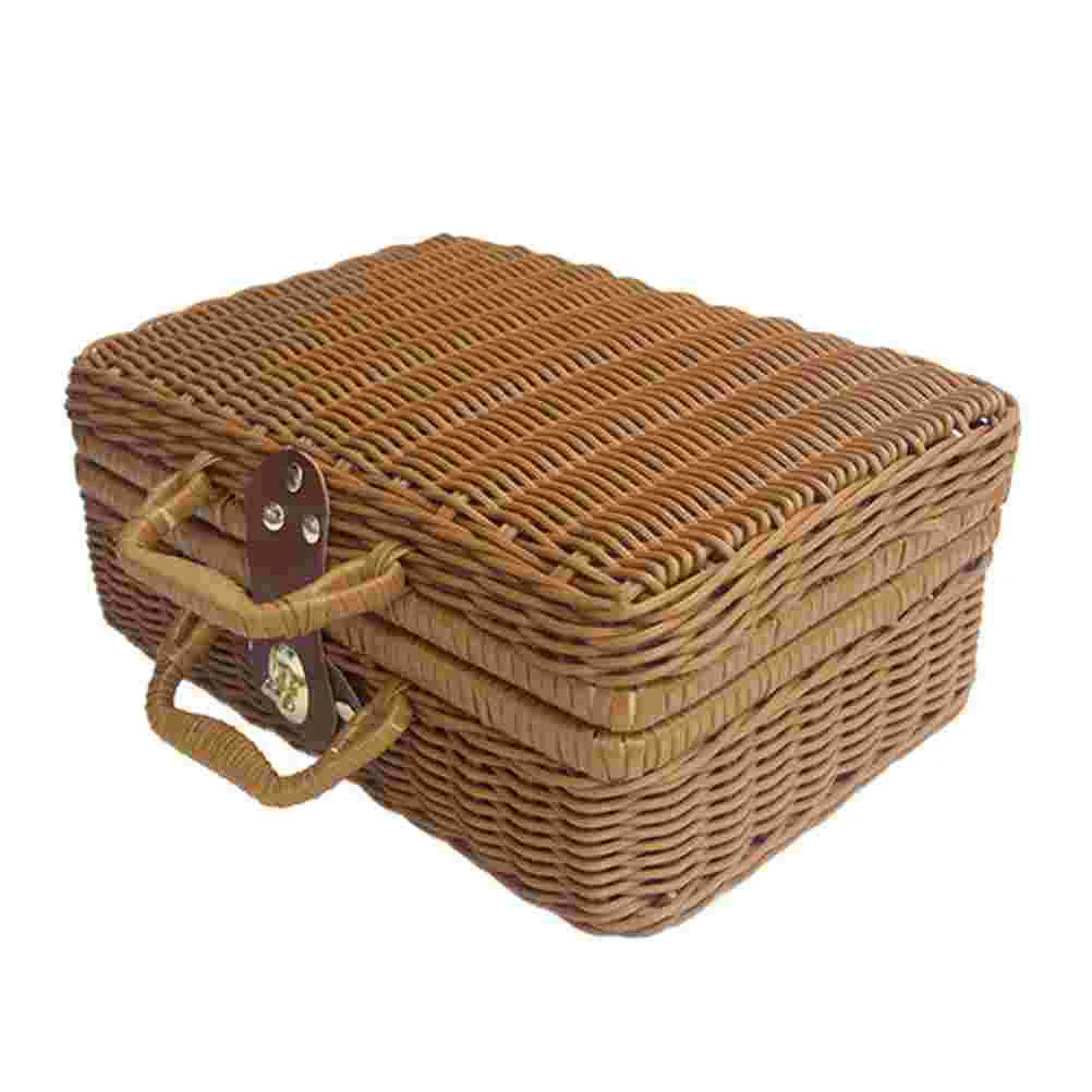 Korb Rattan Korb Koffer Koffer – Retro Vintage Trunk Suitcase Bewertung und Preis