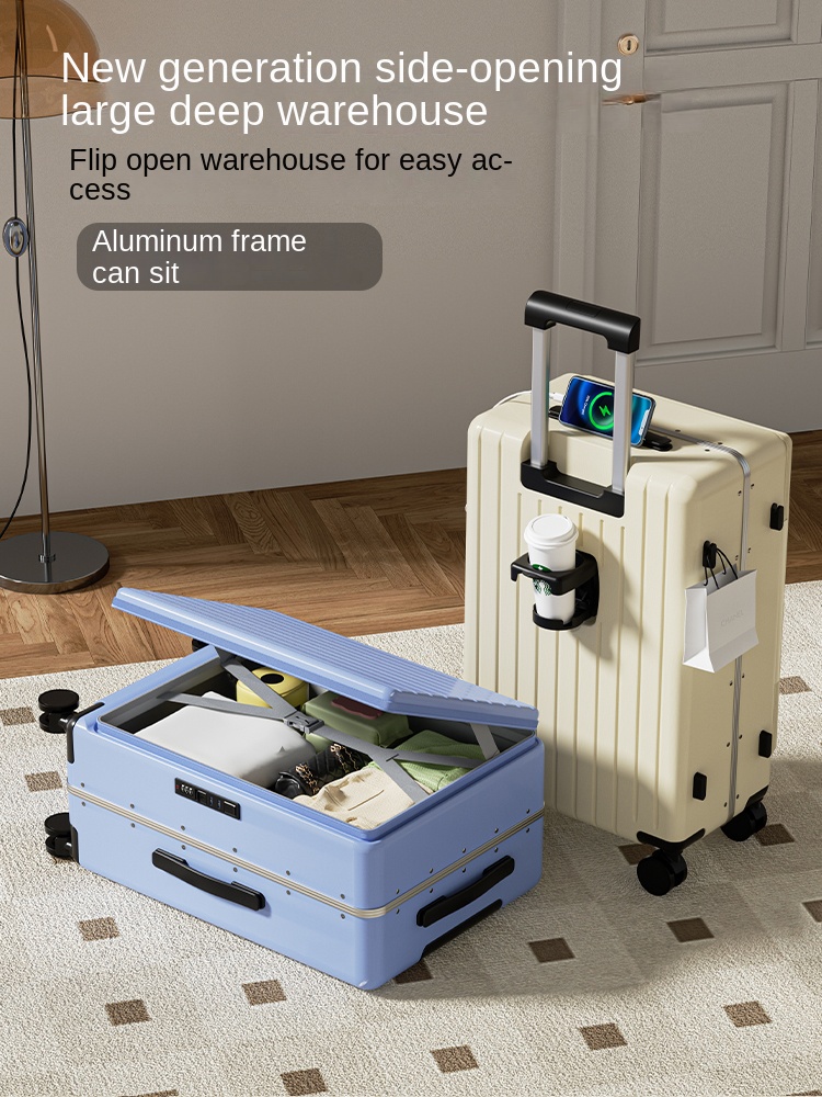 Gepäck mit seitlicher Öffnung, – Aluminum Frame Carry On Luggage Bewertung und Preis